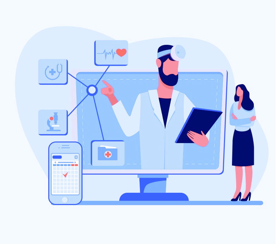 doctor using web app